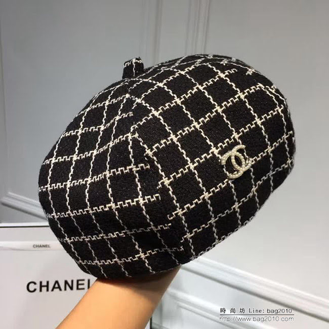 CHANEL香奈兒 時尚百搭 經典面料八角貝蕾鴨舌帽 LLWJ6458